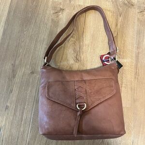NWT Great American Leatherworks 100% genuine leather shoulder or crossbody bag